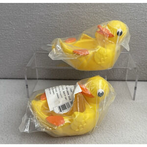 DecoPac Splashin Duckies Mini Bowl Spoon Cake Topper Set of 2 NEW Party Supplies